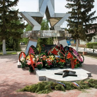 Фотография памятника Стела Воинам, павшим в Великой Отечественной войне 1941-1945 гг. и Вечный огонь