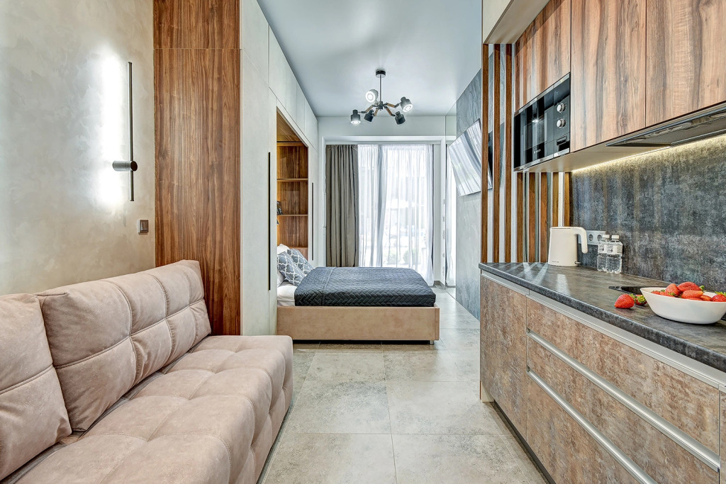 Фотография квартиры Апартаменты с выходом к бассейну Город Историй 76