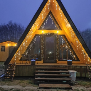 Фотография Коттеджа Частный Дом А-фрейм с банным чаном
