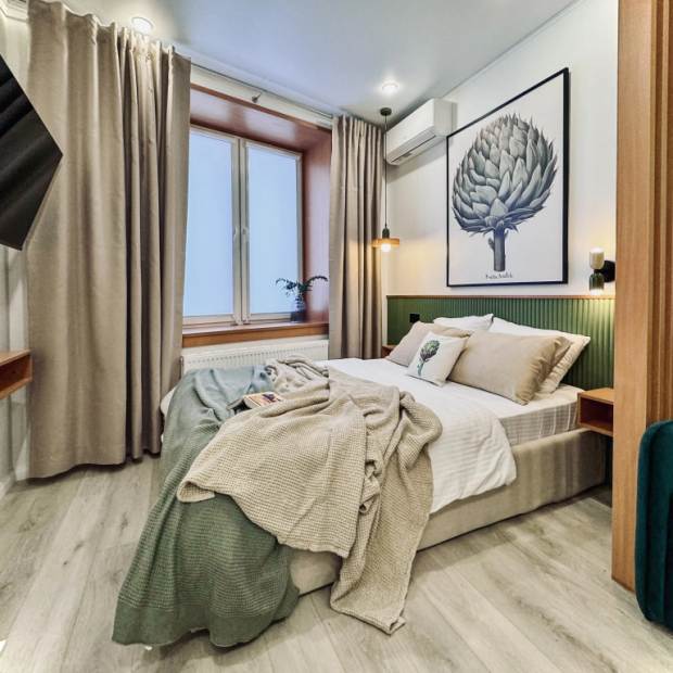 Фотографии квартиры 
            Квартира Студия с Дизайнерским ремонтом