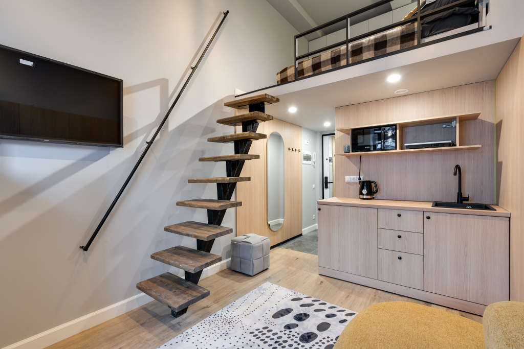 Фотография квартиры Апартаменты Norke Тульская Двухуровневая Дизайнерская