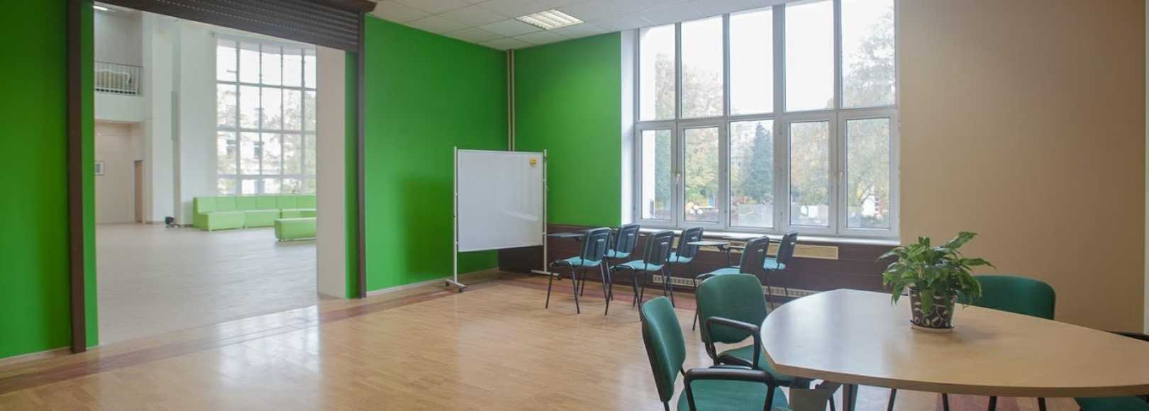 Фотография конференц-зала КЦ Зодчие Малое фойе Зеленое