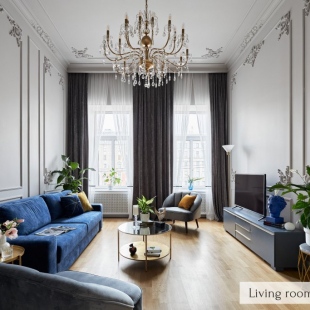 Фотография квартиры Minin Apartments с видом на Фонтанку 130м²