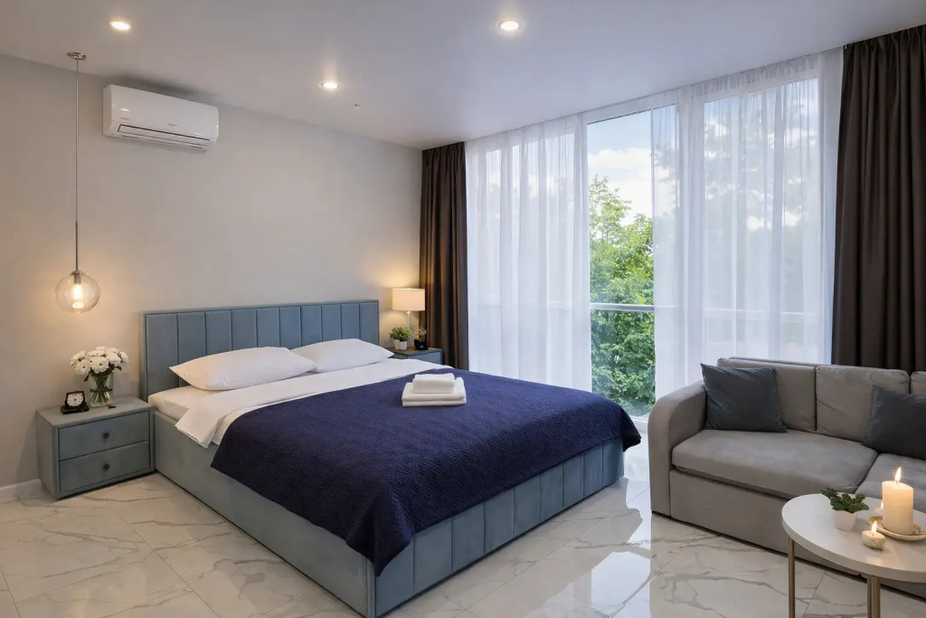 Фотография квартиры Апартаменты Мемфис Апарт с кухней на ул.Навагинская