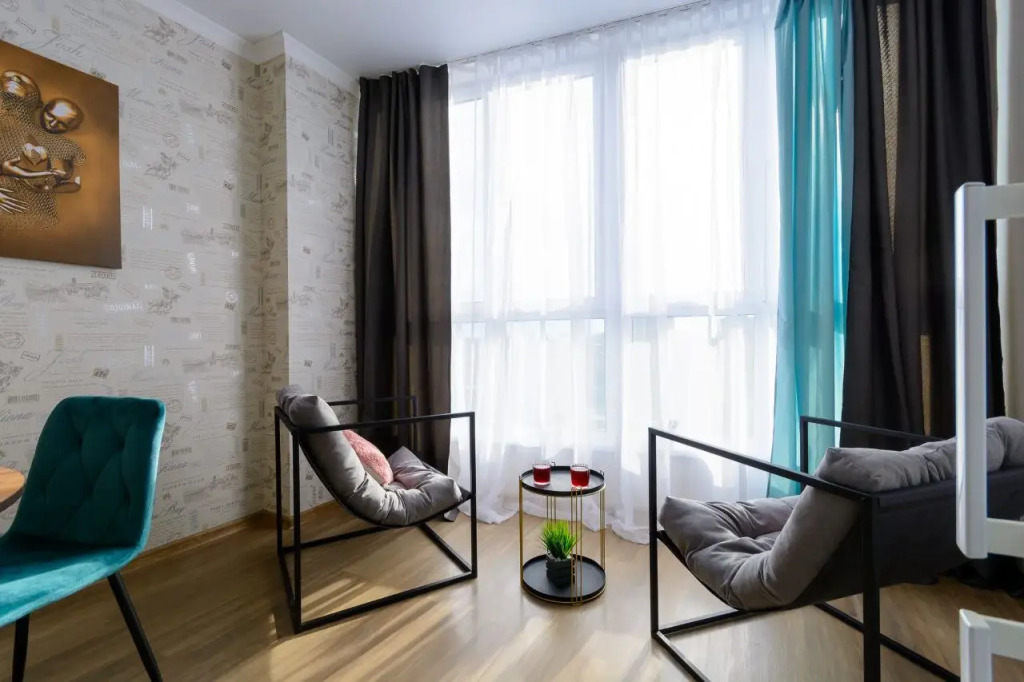 Фотография квартиры Квартира с панорамным видом на город рядом с парком Галицкого. Сеть Мята