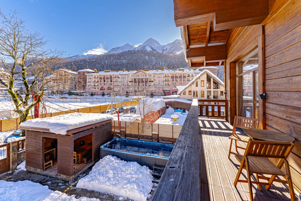 Фотография Коттеджа Шале премиум класса с сауной Джакузи и Парковкой на 14 гостей