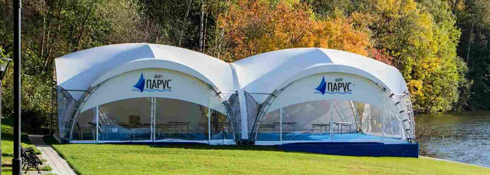 Фотография летней террасы Шатер Парус