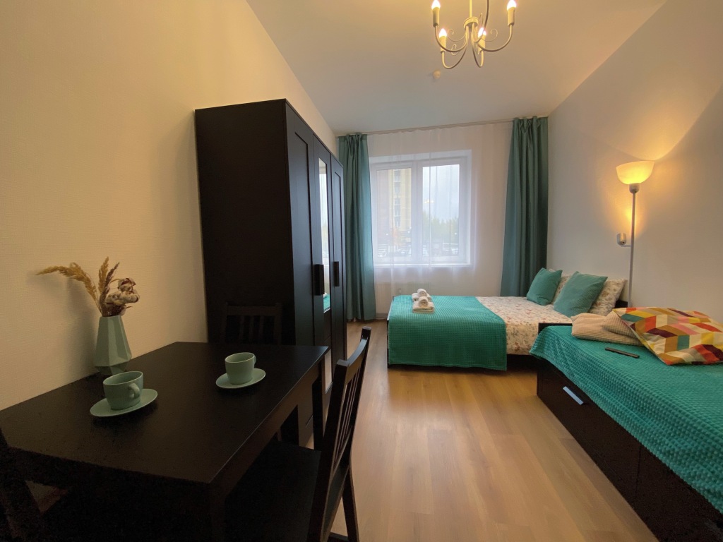 Фотография квартиры Студия Бирюзовая в поселке Песочном