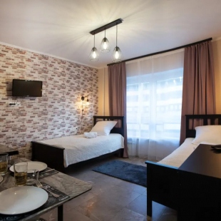 Фотография квартиры ElenaSweetHome на Домодедовской Квартира Лофт с двумя односпальными кроватями