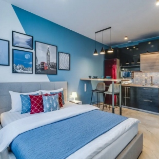 Фотография квартиры Апартаменты Двухместные Комфорт Арт-Апарты у Экспофорума 2