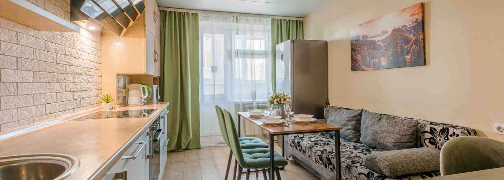 Фотография квартиры Светлая и уютная 1-к квартира у ЗАЛИВА от RentAp