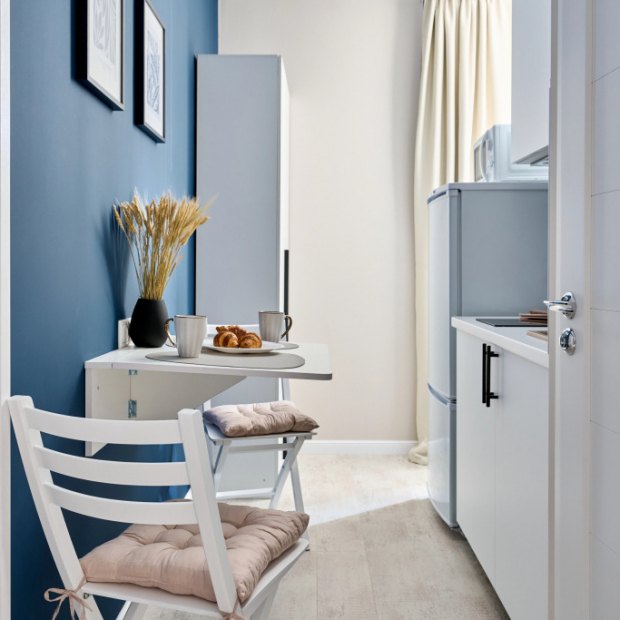 Фотографии квартиры 
            Апартаменты Студия с лоджией рядом с Шереметьево