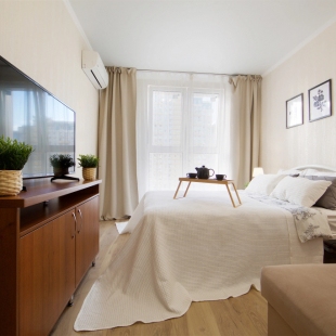 Фотография квартиры Апартаменты DoMino — Стильная Однокомнатная с Приятной Атмосферой