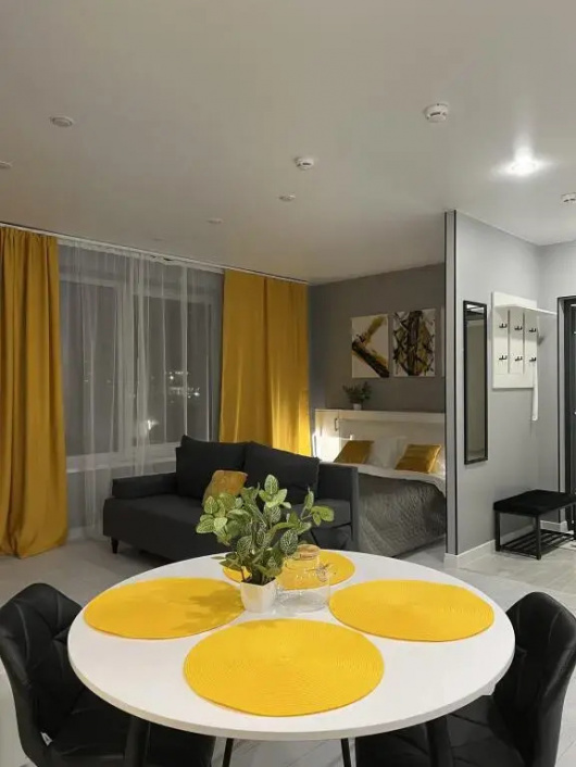 Фотографии квартиры 
            Апартаменты "Пижама": семейный "Охра"