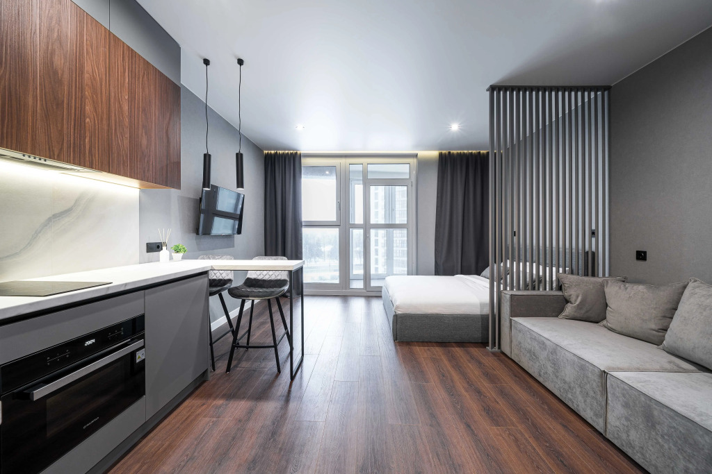 Фотография квартиры Квартира студия на сутки Минск Мир Быстрое заселение Современная техника Парковка Wi-Fi