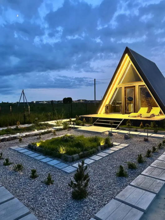 Фотографии Коттеджа 
            Частный дом Aframe на Природе