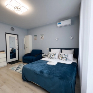 Фотография квартиры Квартира студия в голубых тонах