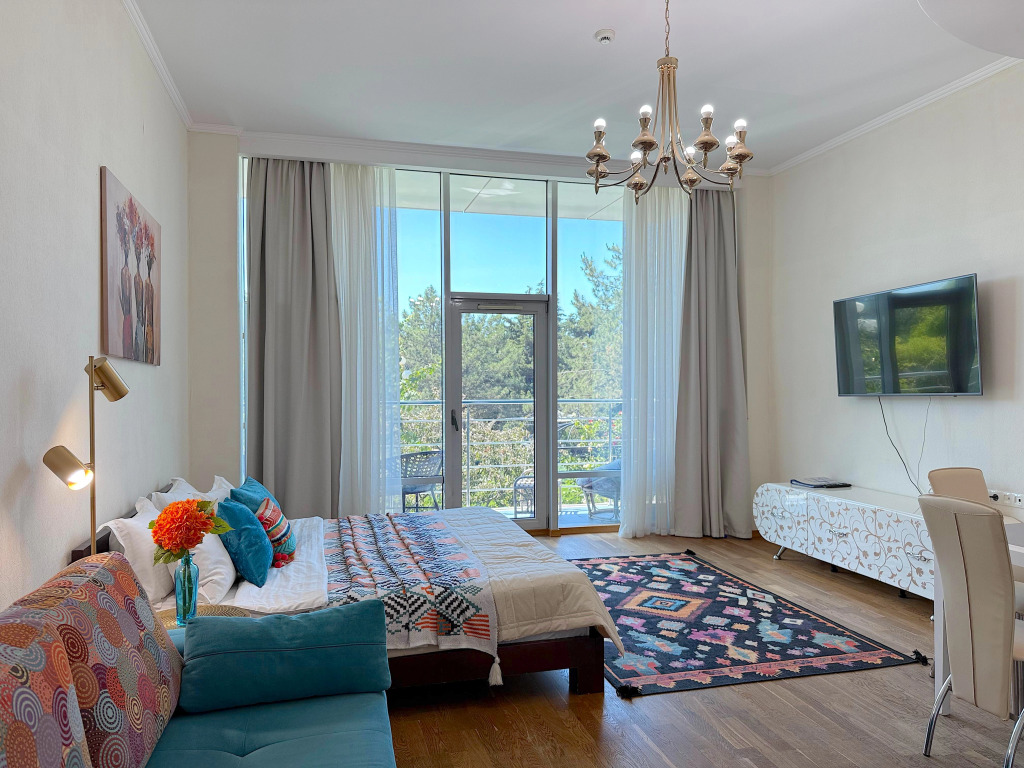 Фотография квартиры Апартаменты Аквамарин с видом на море и бассейном N105