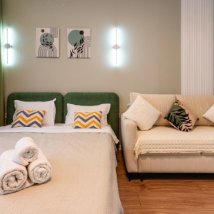 Фотография квартиры Апартаменты Уютная студия Фисташка в сердце города (170)