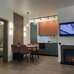 Фотография квартиры Апартаменты Президент LUX с камином в Центре