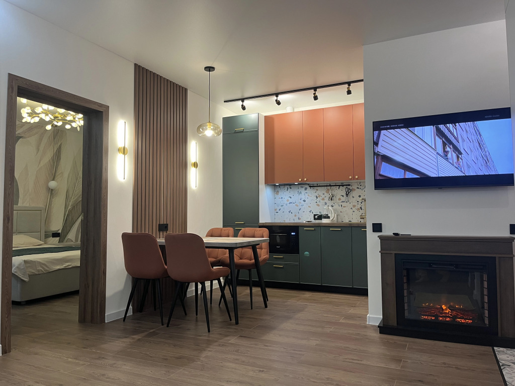 Фотография квартиры Апартаменты Президент LUX с камином в Центре