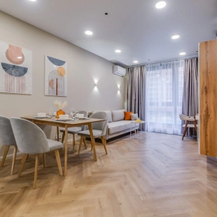 Фотография квартиры Апартаменты Двухкомнатные Около Парка и Метро Business apartments