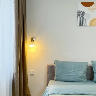 Фотография квартиры Квартира Новая комфортабельная, чистая и уютная однокомнатная квартира с дизайнерским ремонтом в новом ЖК!