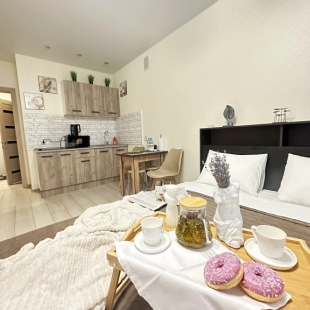 Фотография квартиры Апартаменты Уютная студия рядом с ТЦ Сити Парк 29 кв.м 3 этаж