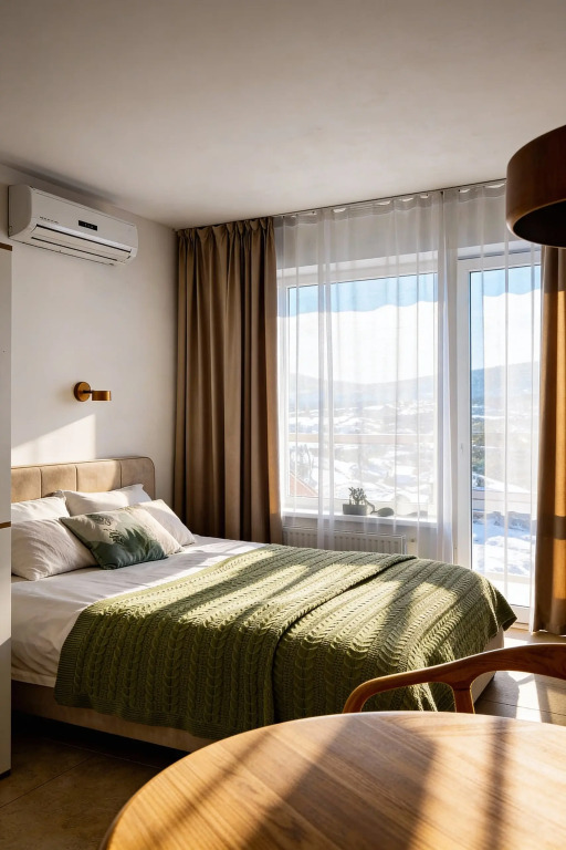 Фотография квартиры Квартира Уютная студия с видом на горы