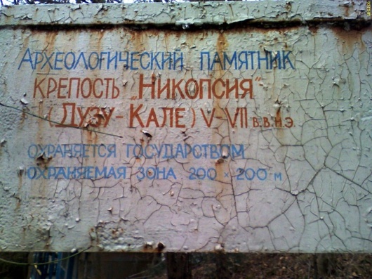 Фотографии достопримечательности 
            Руины крепости Никопсия (Дузу-Кале)