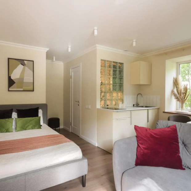 Фотографии квартиры 
            Апартаменты Душевно на Новолучанской 26.2