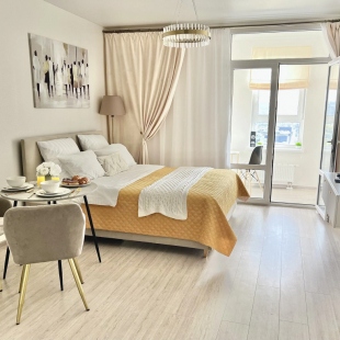 Фотография квартиры Апартаменты Уютная студия с видом на реку Оку и яхты