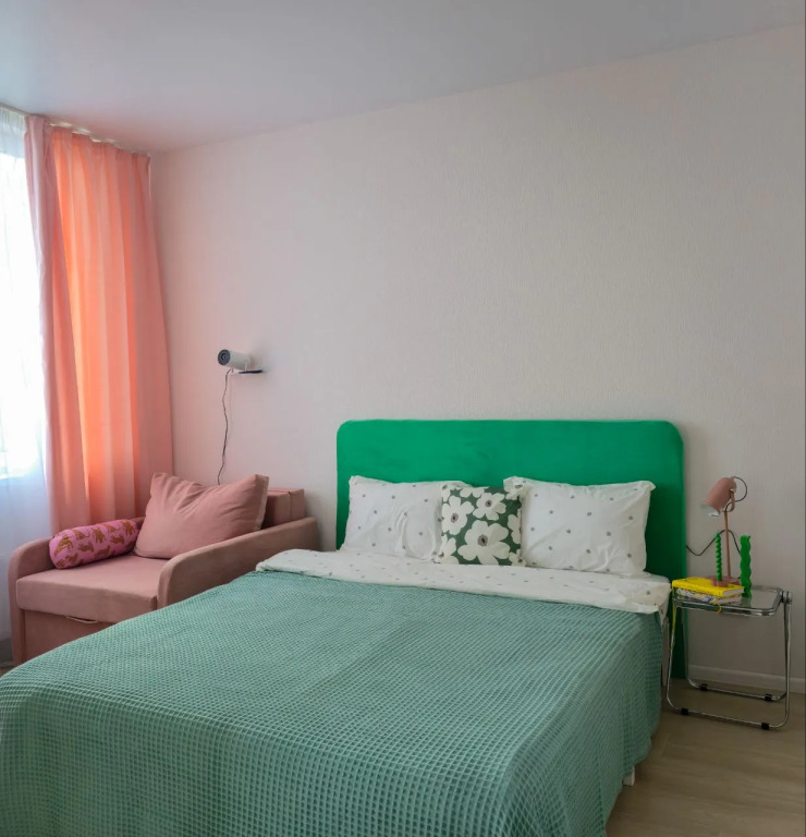 Фотография квартиры Квартира Яркая-зеленая студия