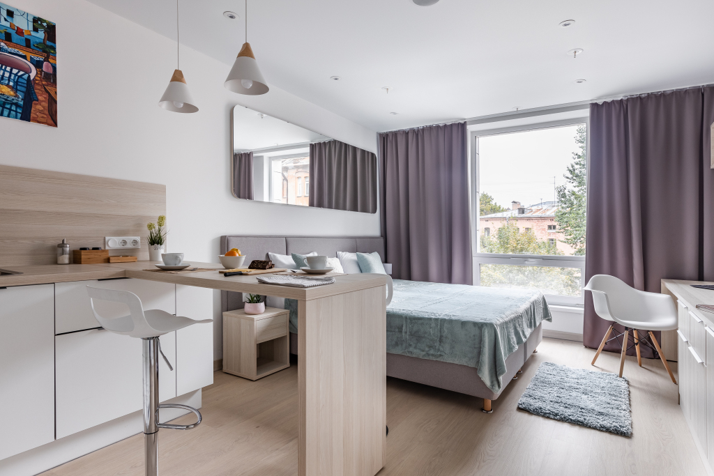 Фотография квартиры Апартаменты VivatApartSpb Уютная студия МЯТА YEs рядом с Невским проспектом