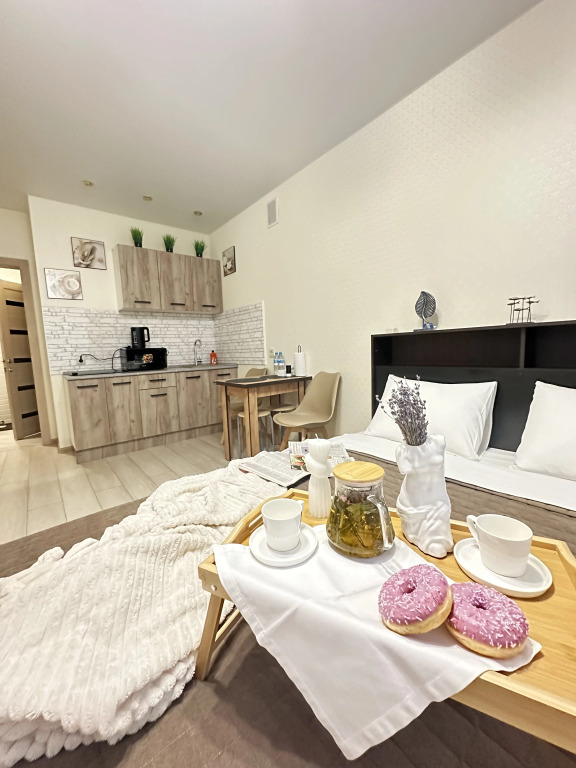 Фотография квартиры Апартаменты Уютная студия рядом с ТЦ Сити Парк 29 кв.м 3 этаж