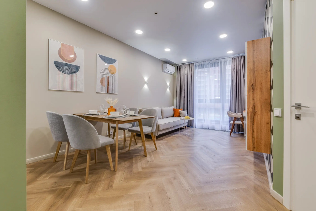Фотография квартиры Апартаменты Двухкомнатные Около Парка и Метро Business apartments