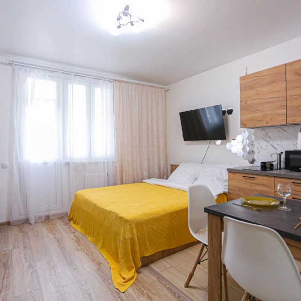 Фотографии квартиры 
            Апартаменты SunSet Новокузнечихинская 8