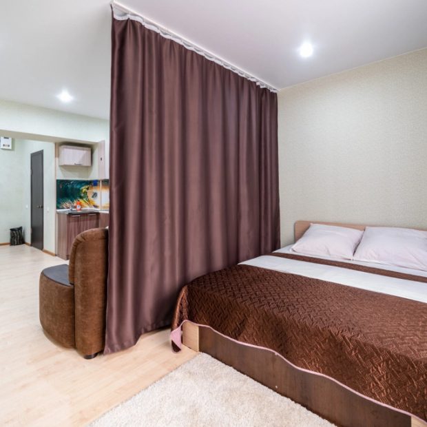 Фотографии квартиры 
            Квартира студия с отдельной спальной зоной