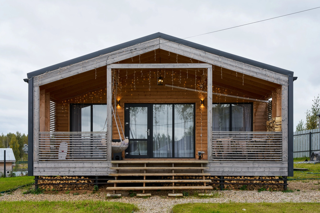 Фотография Коттеджа Частный дом с панорамными окнами у озера