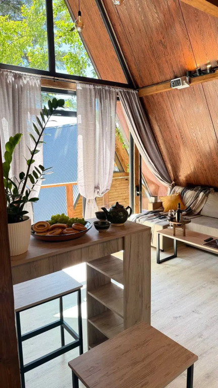 Фотографии Коттеджа 
            Шале А-фрейм Горный приют в эко стиле с потрясающим видом на горы Красной Поляны