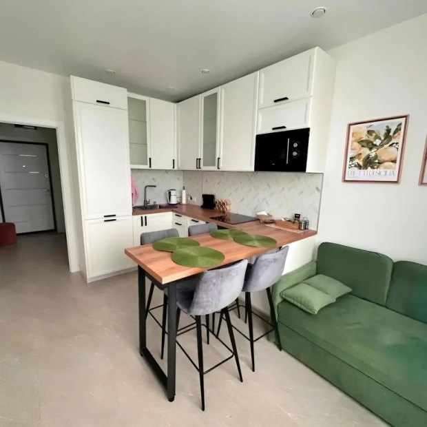 Фотографии квартиры 
            Апартаменты ЖК Кислород с видом на море 38 кв м