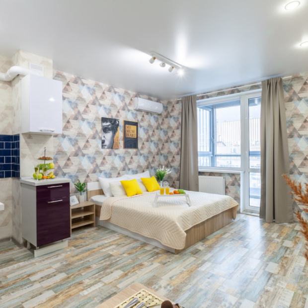 Фотографии квартиры
Апартаменты Дизайнерская Студия в ЖК Галактика