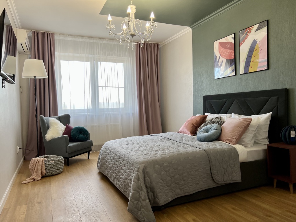 Фотография квартиры Апартаменты UzorApart Стильная квартира, лучший панорамный вид с открытого балкона