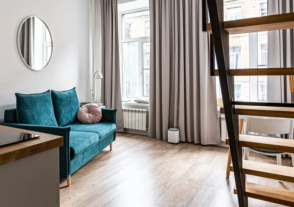 Фотография квартиры Апартаменты LetYourFlat "Aquamarine" студия