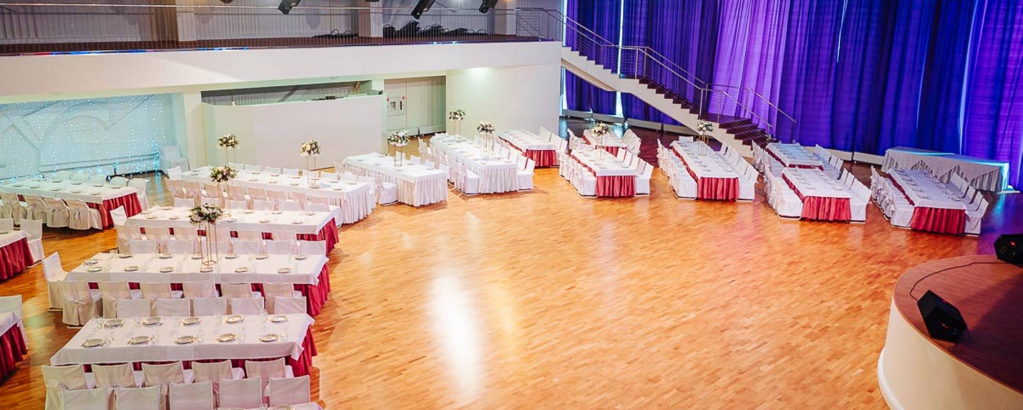 Фотографии банкетного зала Паркетный банкетный зал Банкет-холла Шампань