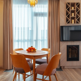 Фотография квартиры Апартаменты ОхтАпартЛюкс с сауной, террасой и одной спальней