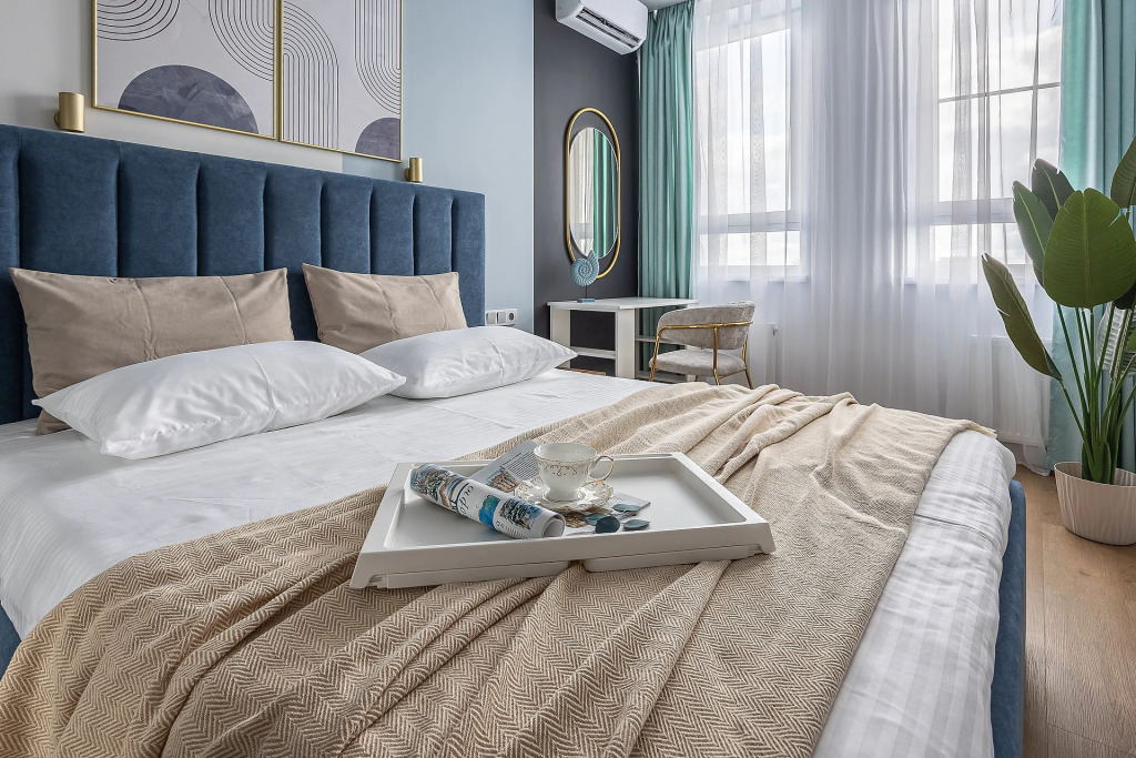 Фотография квартиры Апартаменты Дизайнерские с кухней гостиной