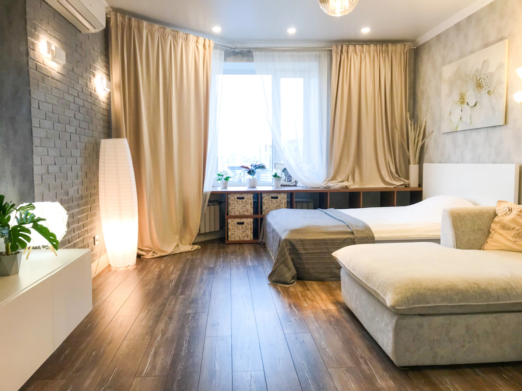 Фотография квартиры Апартаменты Красивая трехкомнатная с европланировкой