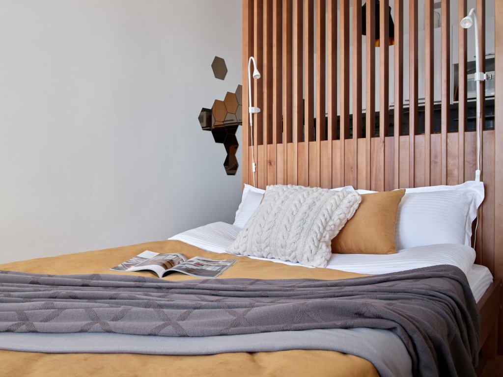 Фотография квартиры Апартаменты Milk&Honey Studio с шикарным видом на город и реку