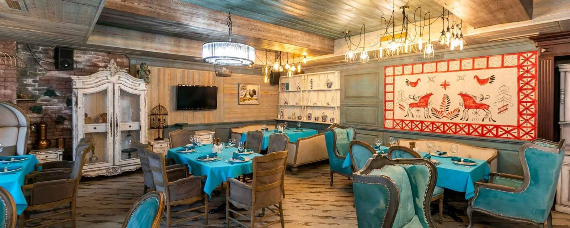 Фотографии банкетного зала Банкетный зал ресторана Клюква